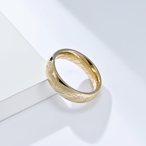 Anello in Acciaio Inossidabile Ispirato al <span class=keywords><strong>Signore</strong></span> <span class=keywords><strong>degli</strong></span> <span class=keywords><strong>Anelli</strong></span> con Incisione in Elfo, Gioiello Retrò alla Moda per Uomo e Donna, per Uso Quotidiano e Cosplay - Product Image 4