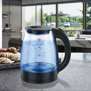 Bouilloire électrique en verre 2L avec bouton poussoir pour faire bouillir l'eau, marque chinoise, appareil de cuisine domestique - Product Image 5