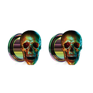 Echte Spirale Golden <span class=keywords><strong>Star</strong></span> Ohrring lehre 316L Edelstahl Ohrring Taper Piercing Ohr stecker - Product Image 1