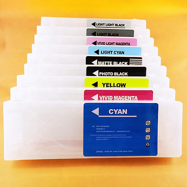 Многоразовые картриджи с одноразовым чипом для принтера Epson P6000, P6070, P6080, P7000, P7070, P7080