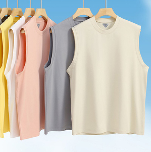 <span class=keywords><strong>D</strong></span>ébardeur en tricot de coton et polyester pour hommes avec logo personnalisé T-shirts <span class=keywords><strong>sans</strong></span> manches à design ample pour l'<span class=keywords><strong>été</strong></span> <span class=keywords><strong>Gilet</strong></span> de sport - Product Image 2