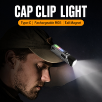 Lampe frontale à LED COB pivotante à 90 degrés, multifonctionnelle, avec détecteur de mouvement, portable, étanche, lampe de vélo rechargeable, lampe de travail