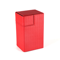 Boîte de rangement pour cartes de tarot Sidewinder Flip Fashion en cuir PU personnalisable pour collection de cartes et cartes à échanger