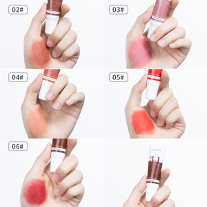 Ibcccndc <span class=keywords><strong>3</strong></span>-in-1 Lidschatten Rouge Lippenpaste 5 Farben Wasserfest Samtig Matt Glitzer Lidschatten Lipgloss Lippen- und Wangentönung - Product Image 3