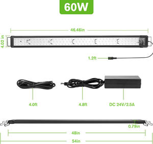 Minuterie réglable 25W 35W 50W 60W Bluetooth <span class=keywords><strong>Aquarium</strong></span> LED Lumières Spectre Complet Fish Tank Lumière pour 36-55 "<span class=keywords><strong>Eau</strong></span> <span class=keywords><strong>Douce</strong></span> Plantée Réservoir - Product Image 6