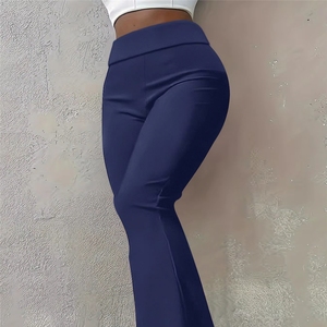 PEEQI Completo Sportivo da Donna con Stampa Lettering, Top Corto a Maniche Corte e <span class=keywords><strong>Pantaloni</strong></span> a Zampa, Primavera 2026, Abbigliamento Casual da Strada - Product Image 4