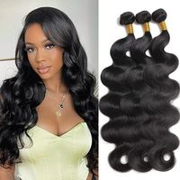 Extensiones de Cabello Humano 15A, Paquetes de Cabello Humano con Ondas Corporales, Cabello Humano 100% Virgen Vietnamita Sin Procesar para Mujeres