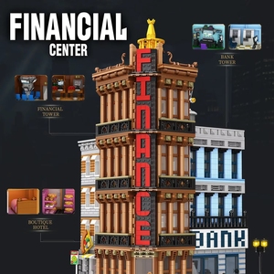 Jie Star SJ1118 2026 MOC Centro Financiero, Modelo de Banco, Ladrillos de Construcción, Juguetes de Paisaje Urbano, Regalos para Adultos - Product Image 4