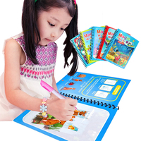 Livre de coloriage magique à l'eau réutilisable pour l'éducation précoce des enfants