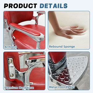 Silla de Salón Infantil con Forma de Caballo, Silla de Barbero Giratoria y Elevable de Metal Resistente para Spa - Product Image 5