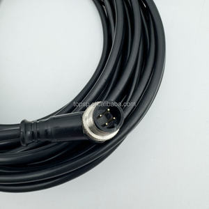 Endüstriyel M12 dirsek kablo konnektörleri 4Pin elektronik uygulamalar için IO tetik kamera kablosu açmak için - Product Image 4