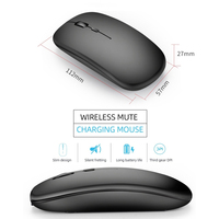 7002 Souris sans fil Mini souris optique silencieuse rechargeable Souris BT 5.0