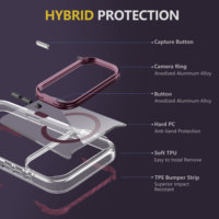 Coque de téléphone de luxe antichoc magnétique 2026 avec pare-chocs en TPE et support métallique pour appareil photo, protection intégrale de l'objectif pour iPhone 18 Pro Max
