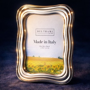 Beltrami Photo <b>Frame</b> <b>4x6</b> Real Silver Plated Made in Italy - Product Image 3
