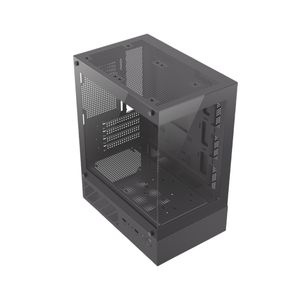 270 Degree Dual Tempered Glass Computer Case Gaming Mid Tower Gaming PC Case MATX Gamer case Support 240MM <strong>RAD</strong> - Product Image 3