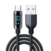Câble USB de charge rapide double port 100W, câble de données numérique PVC Type-C pour ordinateur portable, compatible avec les ordinateurs