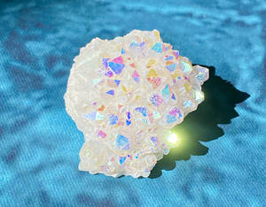 Hand geblasenes Angel Aura Crystal Air Plant <span class=keywords><strong>Terrarium</strong></span> für Strand dekor mit türkis farbenem <span class=keywords><strong>Sand</strong></span> hängen oder auf dem Boden anzeigen - Product Image 5