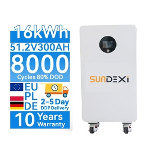Bateria de Armazenamento de Energia LiFePO4 para Parede Residencial 10kWh 8000 Ciclos Profundos CAN com Garantia de 10 Anos para Inversor <span class=keywords><strong>Solar</strong></span> Híbrido de Rede - Product Image 1