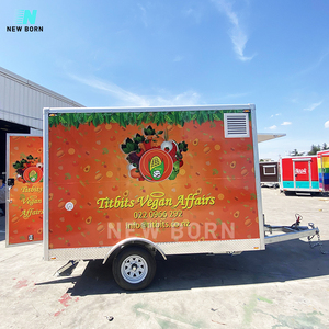 Carrito de comida de China en Pakistán carritos de hamburguesas comida a <span class=keywords><strong>la</strong></span> venta remolque de comida móvil con ruedas - Product Image 2