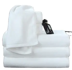 Hot selling luxury cotton towel bath towel set hotel sweat sauna excellent quality white towel