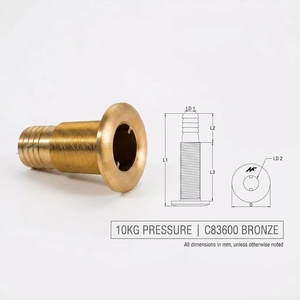 ข้อต่อท่อทรงกลมขนาด 1-1/4"*1-1/4" สำหรับติดตั้งผ่านลำเรือ ช่องพวงมาลัยเรือ ช่องทางเดินเรือ ผลิตจากพลาสติก - Product Image 6
