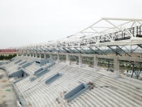 Estructura de Acero con Diseño de Arco, Techo de Gradas para Estadio con Estructura de Acero para Escuela