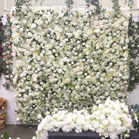 Mur de roses personnalisé, mur de fleurs artificielles pour la décoration de mariage