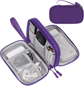Luxury Travel <b>Cable</b> Organizer Zipper <b>Waterproof</b> Portable Double Layers All-in-one Storage Case for Electronic Accessories - Product Image 1