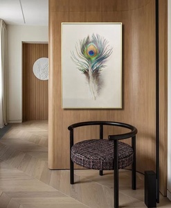 Décoration intérieure moderne Décoration murale tête d'animal <span class=keywords><strong>Peinture</strong></span> en porcelaine cristal Arts muraux Maison Salon Hôtel - Product Image 5