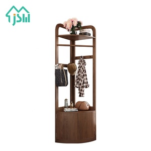 Portable Modern Bedroom Furniture Storage <strong>Corner</strong> Clothes Hook Mini Wood <strong>Coat</strong> Rack <strong>Stand</strong> - Product Image 6
