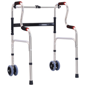 Daidong Xiang Stainless Steel <b>Walker</b> With Wheels Foldable Rehabilitation Aid For <b>Elderly</b> And Disabled People - Product Image 4