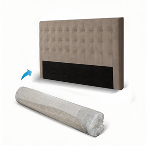 Tête de lit rembourrée en tissu chenille, compressée et enroulable, vente en gros - Product Image 3