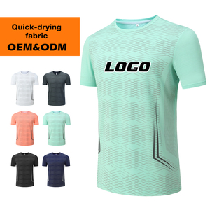T-shirts d'été pour hommes à séchage rapide, imprimés sur mesure, t-shirts de sport unis, t-shirts de fitness haut de gamme, t-shirts de course pour hommes, t-shirts de fitness en plein air - Product Image 1