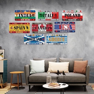 Ретро-декор для бара, ресторана, клуба, дома: настенная табличка в американском стиле, производство Вэньчжоу, с принтом, лицензионная, трансграничная продажа, жестяная. - Product Image 1