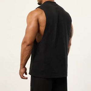 Massgargment Factory OEM Gym Muscle Workout Premium canottiere nere all'ingrosso senza maniche camicie da <span class=keywords><strong>uomo</strong></span> canottiere canotte - Product Image 3