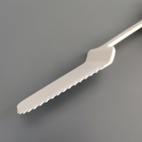 Vente en gros Couteau à gâteau jetable multifonctionnel biodégradable PLA Couteau en plastique réutilisable pour le service de gâteaux de fête d'anniversaire
