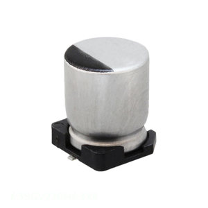 ตัวเก็บประจุแบบ6.3SGV220M6.3X8 UF 220 UF 20% 6.3V SMD 220 UF แบบดั้งเดิม - Product Image 1