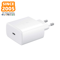 Chargeur mural USB-C 45W PD QC3.0 5V/3A à charge rapide pour téléphones et ordinateurs portables, certifié CE/FCC/ROHS, fournisseur d'usine