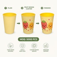 Gobelets en plastique réutilisables écologiques 3D lenticulaires de 200 ml sans BPA avec effet visuel unique et logo personnalisé