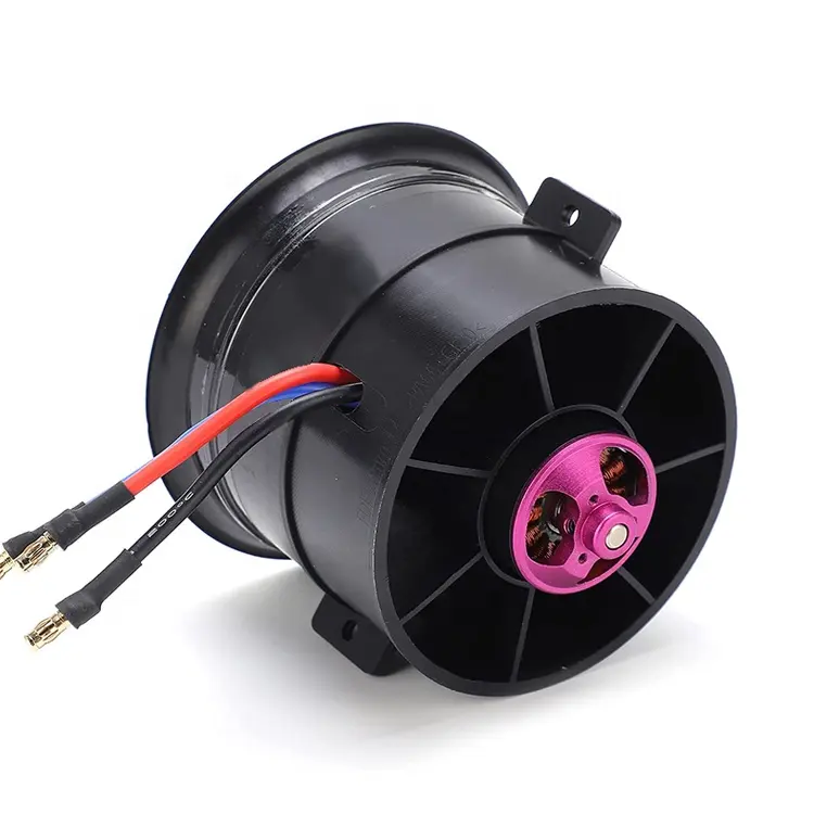 Power-fun EDF 70mm 12 Blades Ducted Fan with 3400KV/4S Brushless Motor Balanced test EDF for RC Airplane RC Boat RC DIY