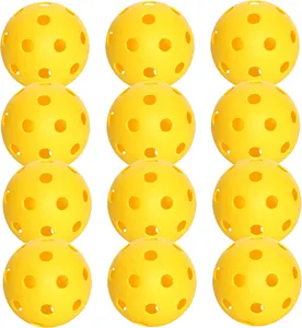 Indoor 26 hole Pickleball Balls Mesh Bag Durable Yellow Pickleballs with Instant Bounce - Meets USAPA Standards
