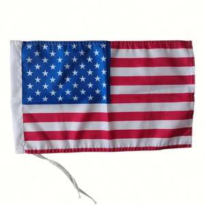 Drapeau de voiture américain personnalisé, noir et rouge, à suspendre, pour accessoires diplomatiques - Product Image 4