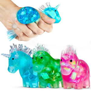 Unicorn Squishy Toy Rainbow <b>Bead</b> Stress Relief Sensory Fidget for Girls Boys Ages 14+ Office Desk - Product Image 5