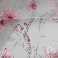 Tissu en maille imprimé Flora Butterfly, tissu en microfibre souple, tissu en maille élastique en nylon, tissu en maille sexy
