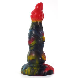 Pene de goma de color negro, juguete sexual, consolador vibrador con bolas - Product Image 5