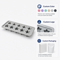 Moule en silicone personnalisé en forme d'étoile, OEM ODM, étiquette privée, couleur et logo personnalisés, emballage, sans BPA, respectueux de l'environnement, vente en gros d'usine
