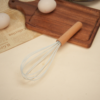 Ensemble d'ustensiles de cuisine en silicone écologique 12 pièces avec manche en bois de hêtre massif, anti-rayures, résistant à la chaleur 230°C, sans BPA, qualité alimentaire, personnalisable