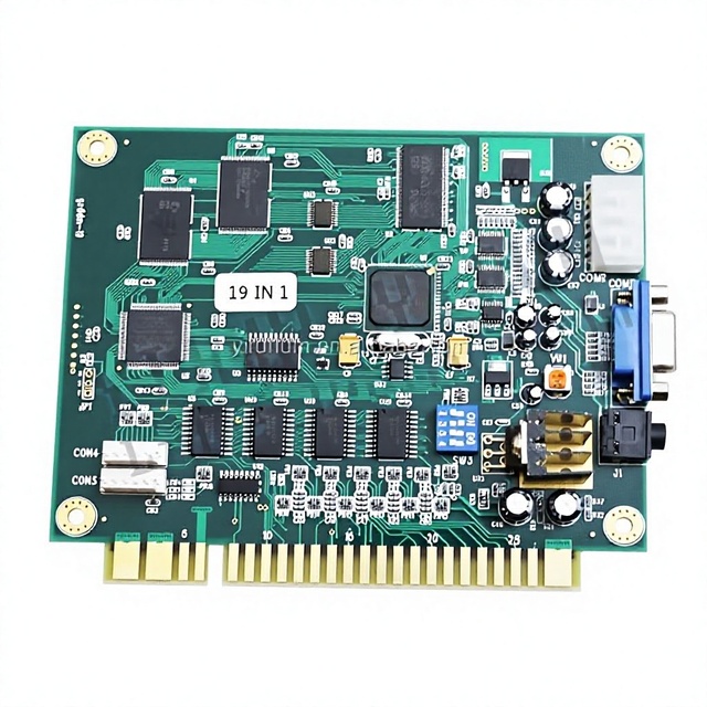 VGA CGA Horizontal Screen Arcade PCB Board 19 in 1 Classic Games Coin Operated Arcade Machine Mainboard