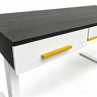 Bureau Moderne Électrique à Hauteur Réglable avec Tiroirs, Bureau Informatique Assis-Debout avec Rangement pour Bureau à Domicile et Étude, Métal et Bois