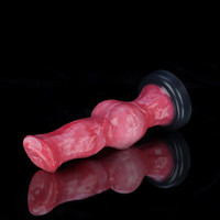 Spray Hundeförmiger Penis-Silikon-Analdildo Weich 100% Wasserdicht Erwachsenen-Masturbationsspielzeug Intimbereichsspülung Einlauf-Sexspielzeug